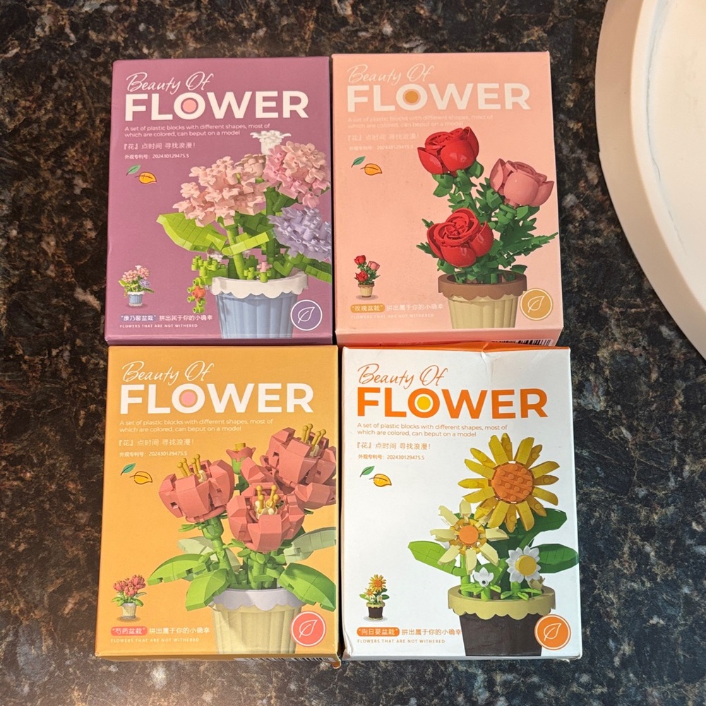 Beauty of Flower Building Blocks Set